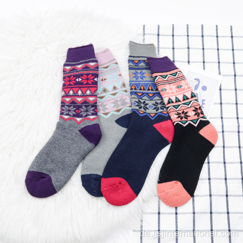 Individuelle warme, verdickte Frauen lange Socken